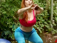 Red Haired Babe With Big Boobs Couldnt Hold Back From Fucking A Black Guy, On The Sofa