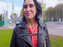 Pickup Russian Babe To Sloppy Blowjob & Fucks In Doggy
