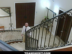 TeamSkeet - Cuckquean wife watches blindfolded teen get pounded by Husband