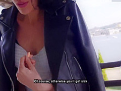 Pickup In Outdoor Park With Real Sex And Cum In Mouth / Kiss Cat