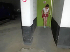 Horny Girl Fucks And Whips Herself Throughout Apartment Building