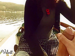 Exhibitionist Couple Entertain The Ducklings Whit A Memorable Show On A Romantic Rowboat On The Lake! Follow Us On Instagram To Stay Updated On Our New Adventures: Asilkyandvelvet