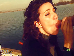 Exhibitionist Couple Entertain The Ducklings Whit A Memorable Show On A Romantic Rowboat On The Lake! Follow Us On Instagram To Stay Updated On Our New Adventures: Asilkyandvelvet