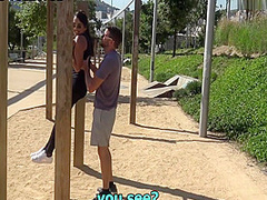 Katrina Moreno and Antonio Mallorca in Fucking A Hot Latina In A Public Park