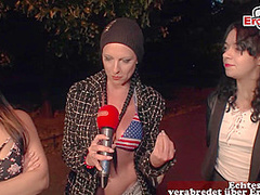 Public street sex casting with german teens and tourist