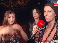 Public street sex casting with german teens and tourist