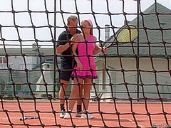 Tennis Coach Fuck The Rich In The Garden