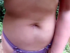 Sweet Brunette Always Wanted To Get Fucked In The Nature, By A Horny, Black Guy