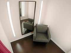 Dirty Brunette Finger Her Ass In Fitting Room With Sabrisse