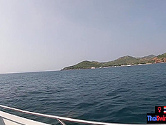 Rented a boat for a day and had sex on it with his Asian teen girlfriend