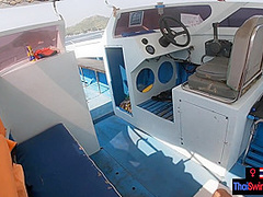 Rented a boat for a day and had sex on it with his Asian teen girlfriend