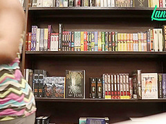 Ebony Babe Almost Caught Flashing & Fucking Herself In Retail Stores With Lana Lava