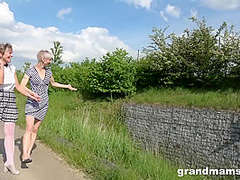 Two Grandmas Are Sucking the Life Out of an Innocent Twink