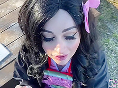 Anal Sailor Brunette Creamed Outdoor