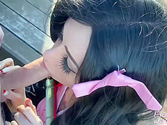 Anal Sailor Brunette Creamed Outdoor