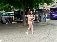 Anja Nude In Public