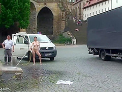Anja Nude In Public
