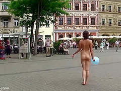 Anja Nude In Public
