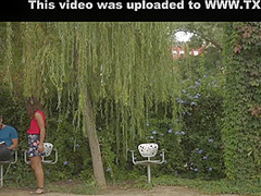 Babe Among The Bushes Fucked In Skirt Public Sex