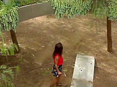 Babe Among The Bushes Fucked In Skirt Public Sex