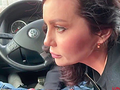 Blowjob And Cum Swallowing In The Car. What Could Be Better?