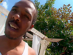 Chanel Staxxx Takes A Load On Her Black Ass