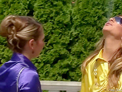 Seductive Ladies Are Wearing Satin Shirts While Having A Threesome With A Very Horny Man