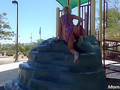 Wild Crazy Milf Gwen Outdoor