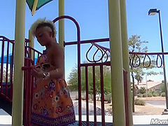 Wild Crazy Milf Gwen Outdoor