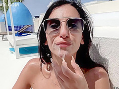 Sun Bath 69! Deep Throat Hard Sex Squirting And Cumshot In Terrace - Steve Mori And Danika Mori