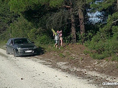 Vika Lita - Skinny Tall Teen Fucking In The Woods