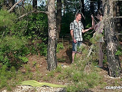 Vika Lita - Skinny Tall Teen Fucking In The Woods