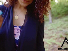 Fuck At Minimum Distance! Blowjob In The Forest! With Mara Martinez