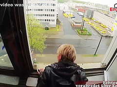 German Blonde Is Sucking And Riding Her Lovers Dick In Various Places, All Day Long