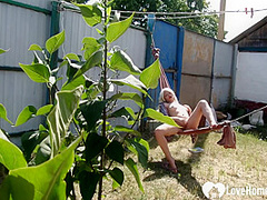 I caught my neighbor masturbating furiously outdoors