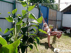 I caught my neighbor masturbating furiously outdoors