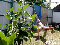 I caught my neighbor masturbating furiously outdoors