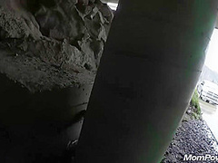 Blonde Milf Harper Outdoors Fun