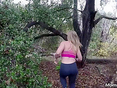 Blonde Milf Harper Outdoors Fun