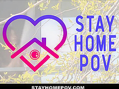 StayHomePOV - Purple Haired Hottie Fucked By Roommate In Public