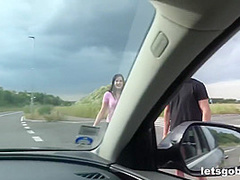 Curious Couple Sucking For A Ride