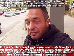 german fat chubby milf at real public pickup date at train station pov