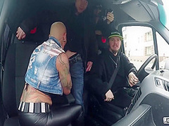 Kitty Core - Crazy German Milf Takes It Rough On The Van From A Perv Horny Man