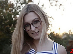 Blonde Cheerleader Alexa Grace Gets Her Wet Pussy Fucke