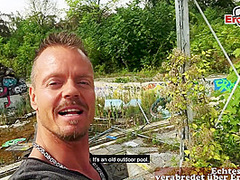 Real Sexdate with german big tits tattoo milf and pick up agent