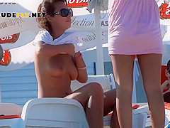 Beautiful Brunette Is A Young Nudist That Is Joined By Her Friends