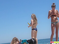 Amazing Teens, Thongs, Big Asses Spied On The Beach, Hidden Camera
