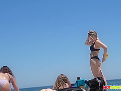 Amazing Teens, Thongs, Big Asses Spied On The Beach, Hidden Camera
