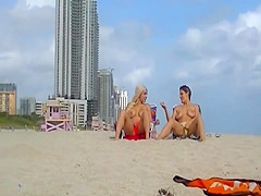 Beach Nudity With Pornstars