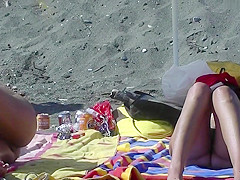 Hot Nudist Couples Beach Voyeur
